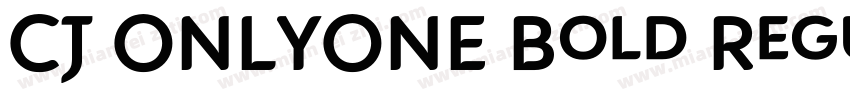 CJ ONLYONE Bold Regular字体转换